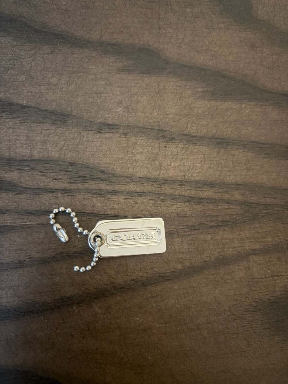 Coach Signature Metal Hangtag